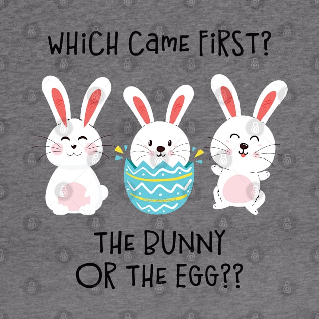 Funny Which Came First Easter Bunny Joke by Dibble Dabble Designs